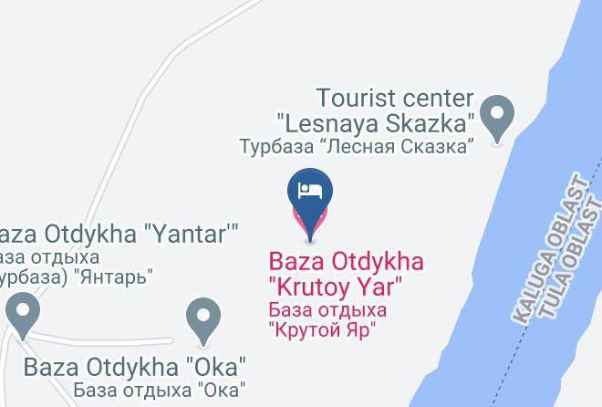 Tarussky District - Baza Otdykha Krutoy Yar Maps