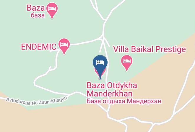 Olkhonsky District - Baza Otdykha Manderkhan Maps