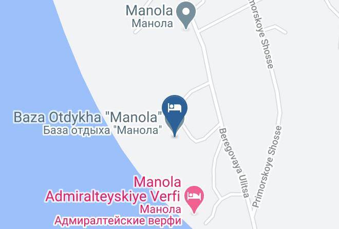Vyborgsky District - Baza Otdykha Manola Maps