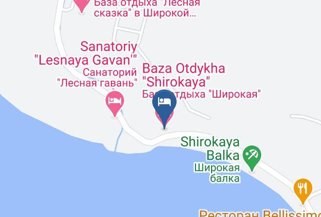 Novorossiysk - Baza Otdykha Shirokaya Maps