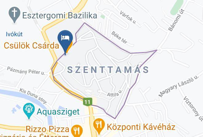 Esztergom - Bazilika Alatt Panzio Maps