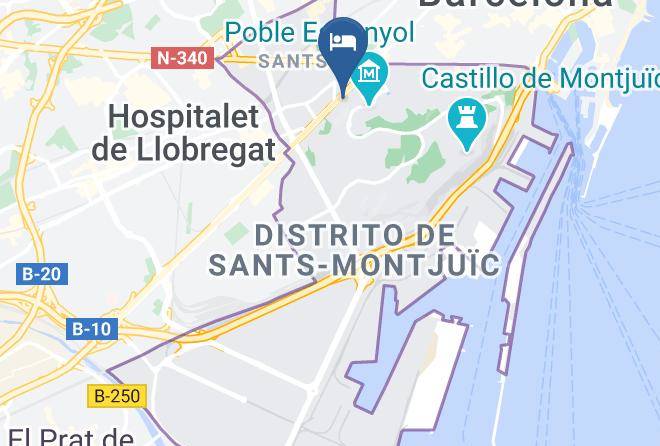 Barcelona - Aparthotel Bcn Montjuic Maps