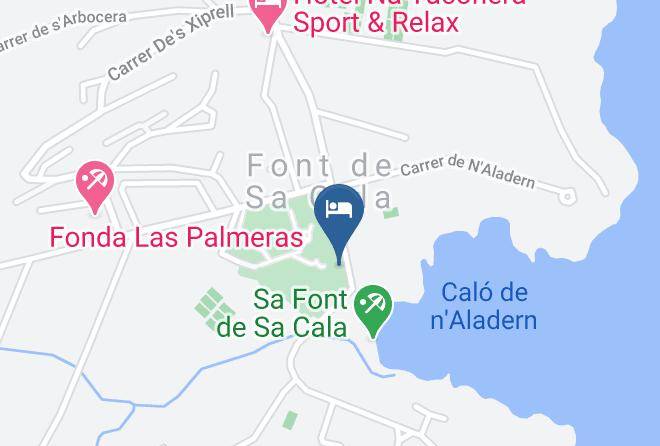 Baleares - Beach Club Font De Sa Cala Maps