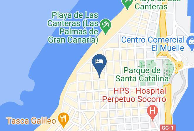 Las Palmas - Beach Comber By Mycanariandream Maps