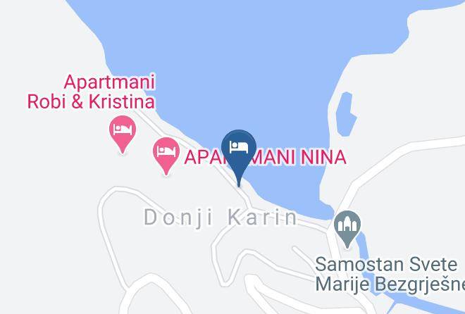 Benkovac - Beach Donji Karin Maps