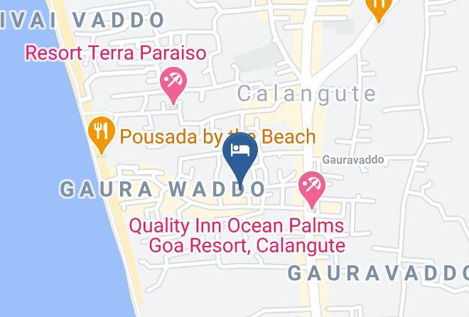 Bardez - Beach Front Goa At Calangute Maps