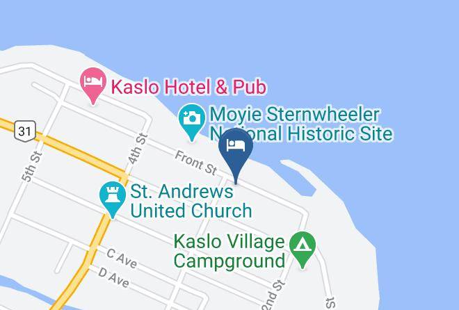 Central Kootenay - Beach Gables Accommodations Maps