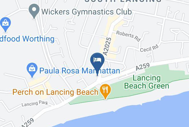 West Sussex - Beach Green Hotel Maps