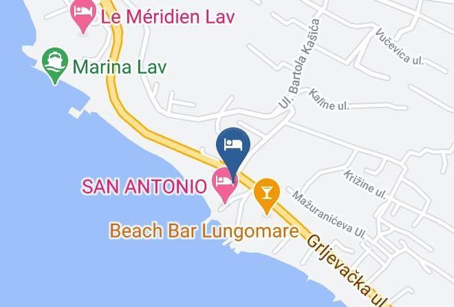 Podstrana - Beach Hotel Bozikovina Maps