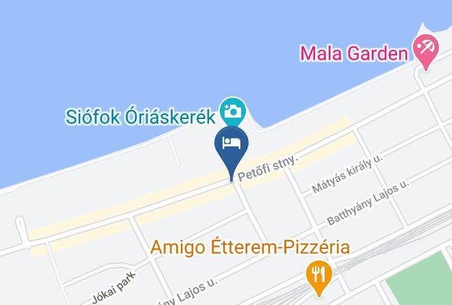 Siofok - Beach Hotel Maps