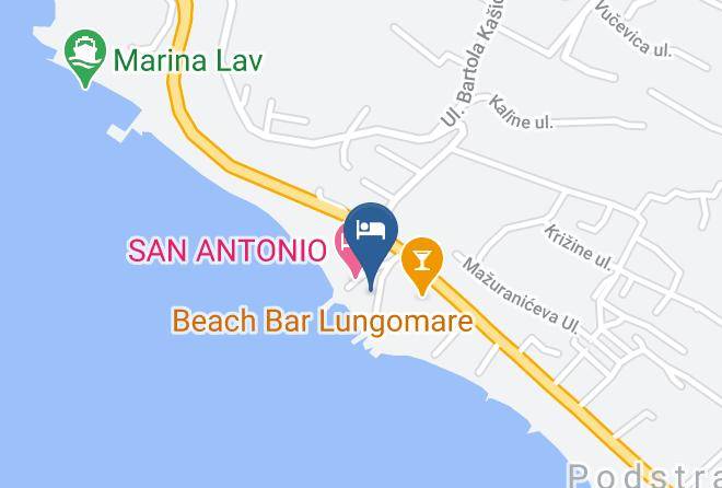 Beach Hotel Split Map