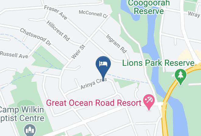 Surf Coast - Beach Hut Holiday Home Anglesea Maps
