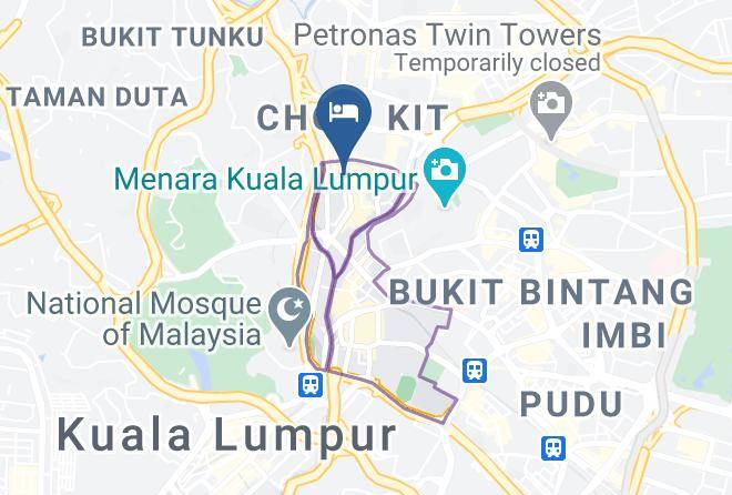 Kuala Lumpur - Beach Huts Hotels Maps