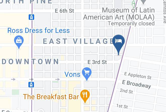 Los Angeles - Beach Inn Motel Maps