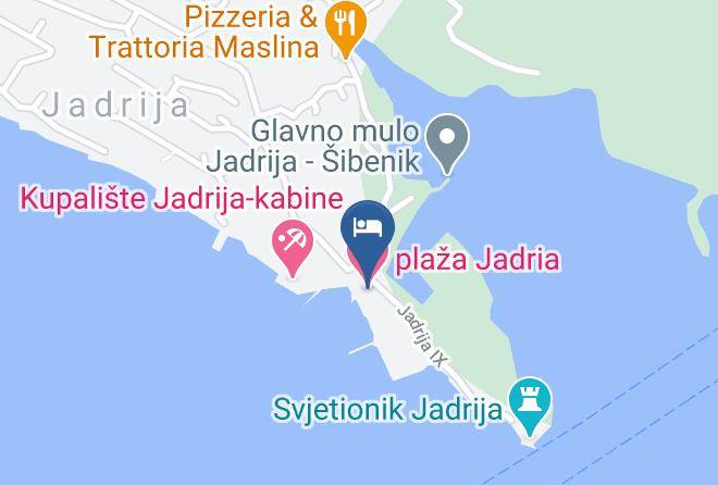 Sibenik - Beach Jadrija Maps