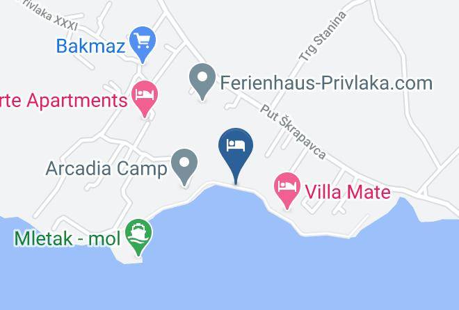 Beach Mletak Map