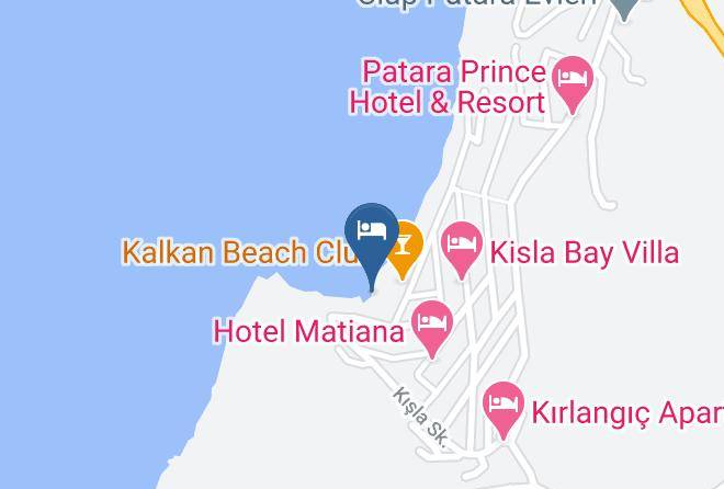 Beach Park Kalkan Map
