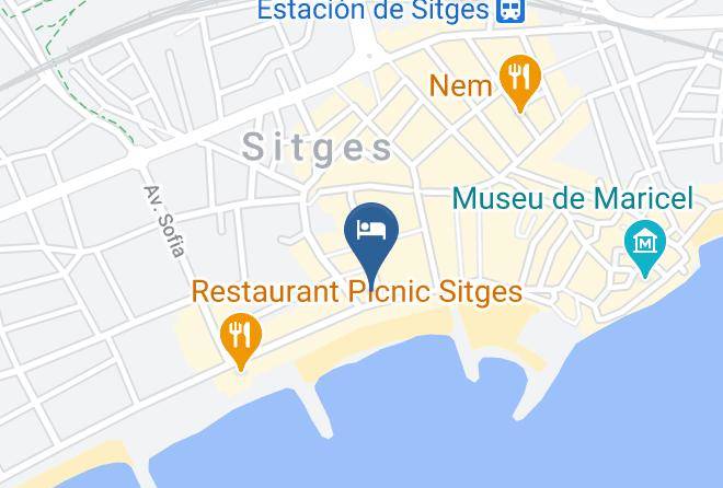 Barcelona - Beach Sitges Maps
