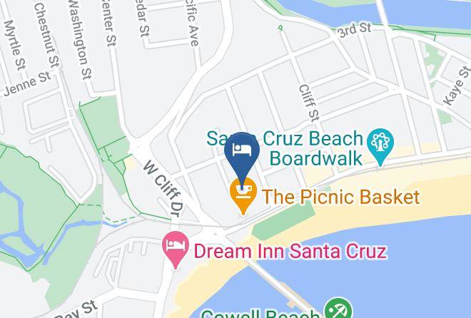 Santa Cruz - Beach Street Inn And Suites Maps