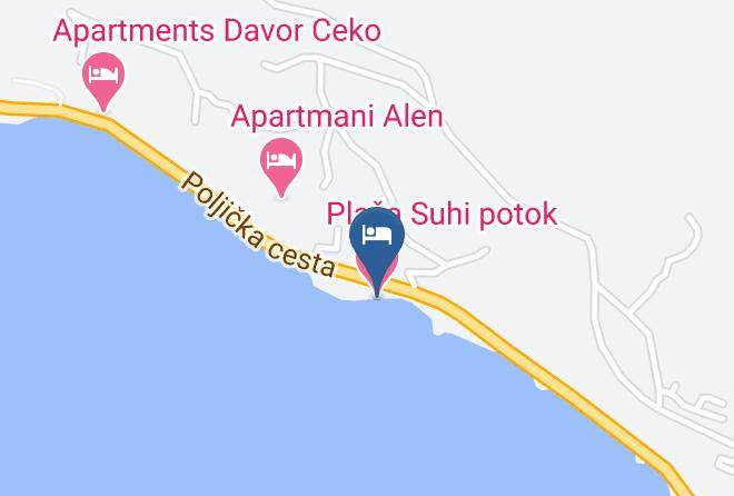 Plaza Suhi Potok Map - Split Dalmatia - Dugi Rat