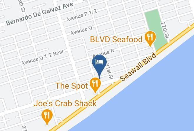 Galveston - Beach Tree Motel Maps