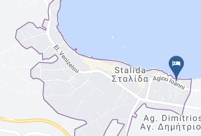Iraklion - Beachcomber Bar Restaurant Stalis Maps