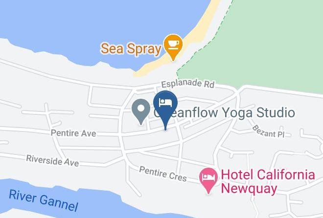 Cornwall - Beaches At Newquay Maps