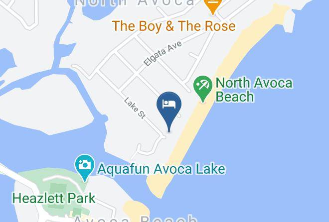 Beachfront Avoca Map