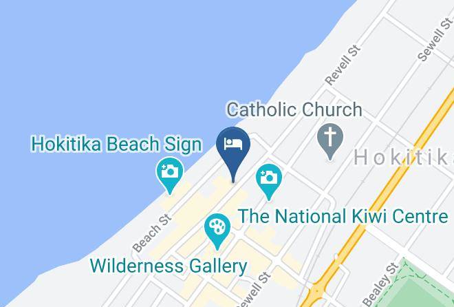 Westland - Beachfront Hotel Hokitika Maps