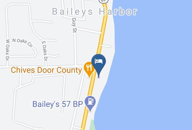 Door - Beachfront Inn Baileys Harbor Maps