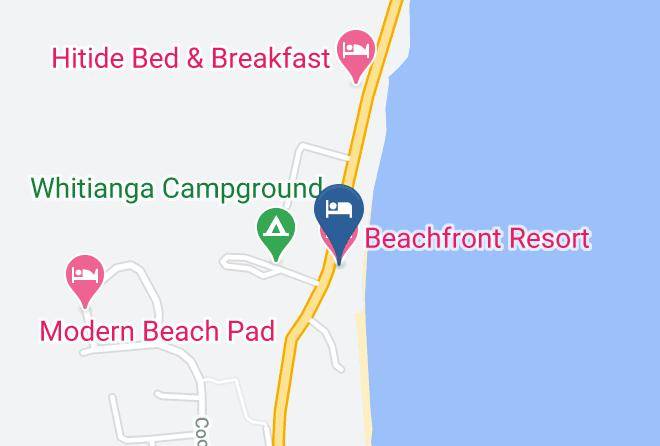 Thames Coromandel - Beachfront Resort Maps