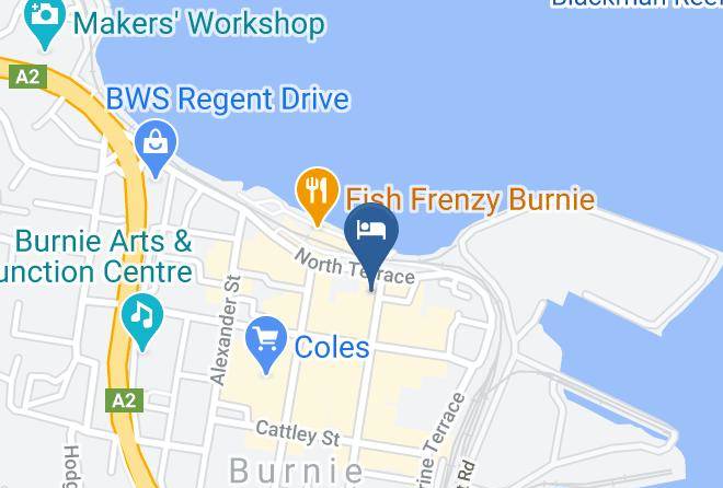 Burnie - Beachfront Voyager Motor Inn Maps