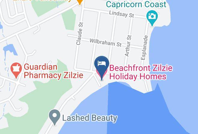Beachfront Zilzie Holiday Homes Map