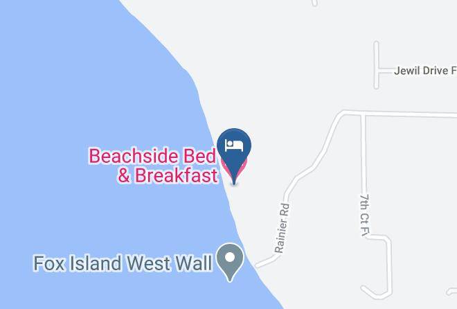 Beachside Bed & Breakfast Harita - Washington - Pierce