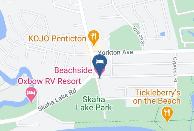 Okanagan Similkameen - Beachside Motel Maps