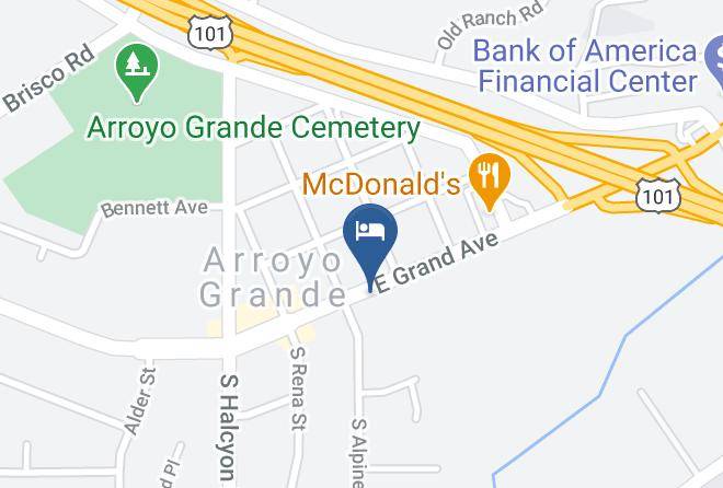 San Luis Obispo - Beachway Inn Motel Maps