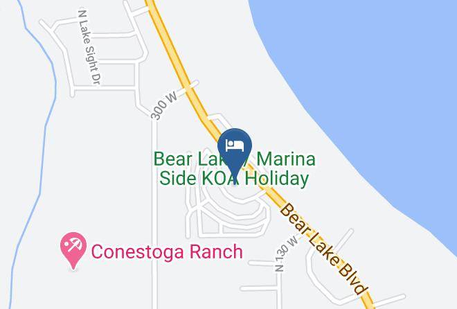 Bear Lake Marina Side Koa Holiday Map