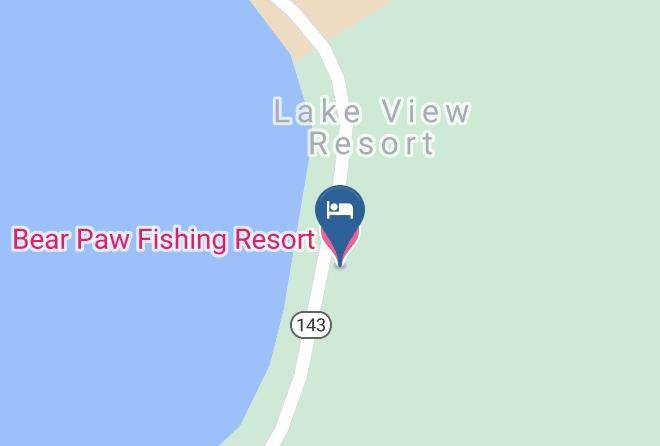 Bear Paw Fishing Resort Map