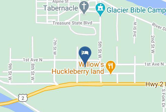 Flathead - Beargrass Lodging And Rv Resort Maps