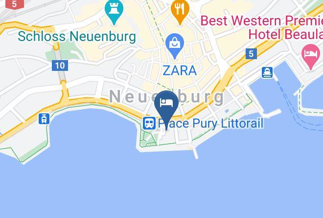 Neuchatel District - Beau Rivage Neuchatel Sa Maps