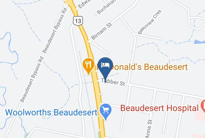 Beaudesert Central Motel Map