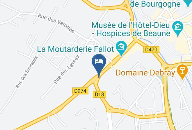 Cote D Or - Beaune Hotel Maps
