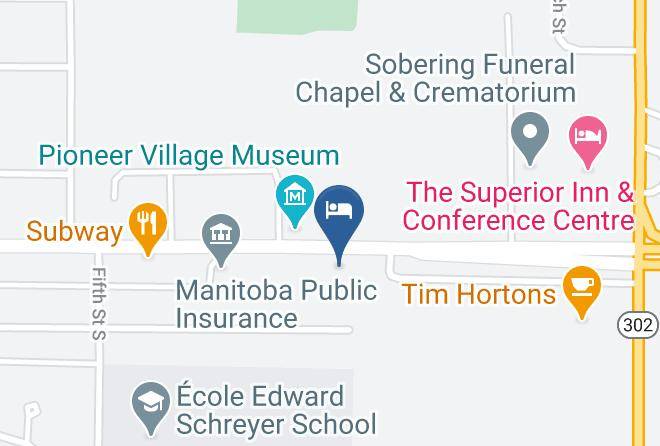 Beausejour Motel Map