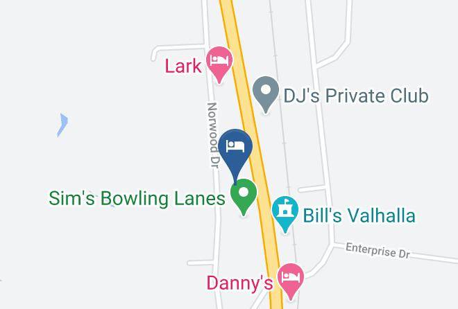 Beaver Falls Motel Map