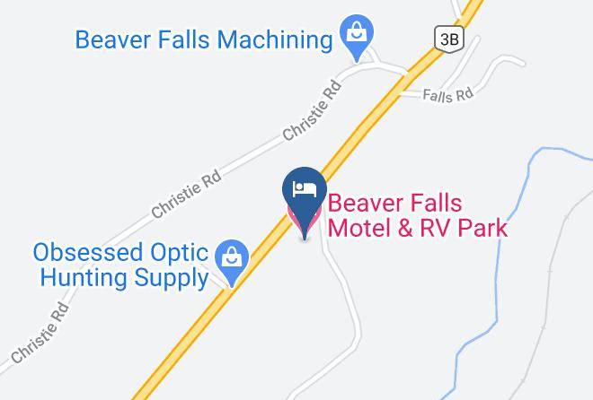 Beaver Falls Motel & Rv Park Map