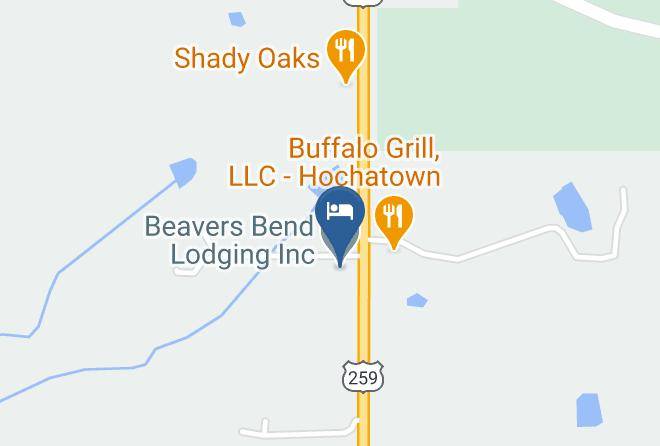 Beavers Bend Lodging Inc Map