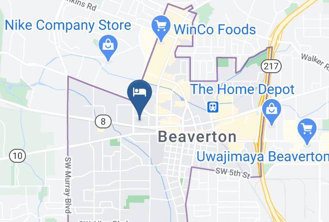 Washington - Beaverton Budget Inn Maps