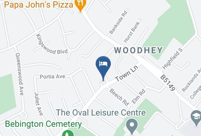 Wirral - Bebington Hotel Maps