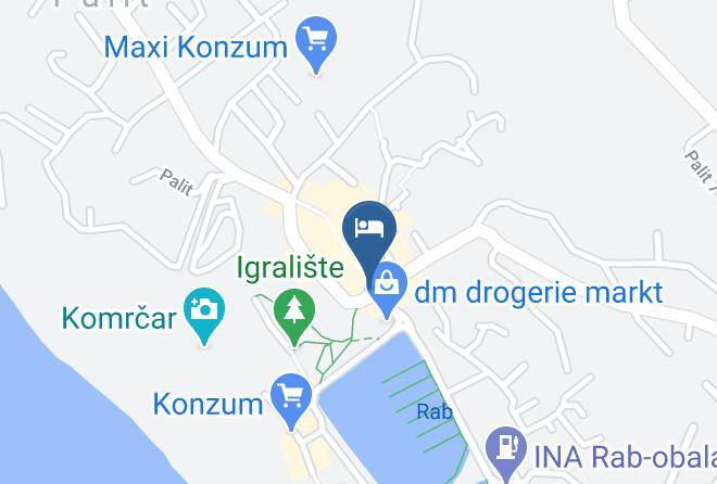Rab - Bed And Beakfast Perkic Maps