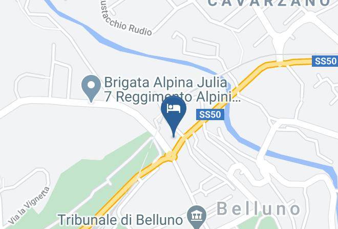 Belluno - Bed And Breakfast B&b La Cerva Dolomiti Belluno Maps